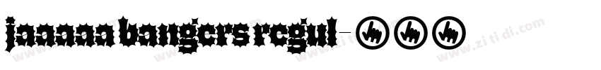 jaaaaa bangers regul字体转换